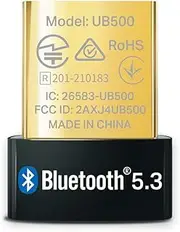 TP-Link USB Bluetooth Adapter for PC, 5.0 Bluetooth Dongle Receiver (UB500) Supports Windows 11/10/8.1/7 for Desktop, Laptop, Mouse, Keyboard, Printers, Headsets, Speakers, PS4/ Xbox Controllers