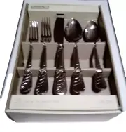 2007 Home by TARGET 18/0 Stamped Stainless Steel Flatware Set of 20 Calypso