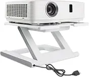 Projector Stand Desktop Universal Stand Household Cooling Bracket Folding Stand Portable Storage Rack ( Color : White , Size : 30*31*20cm )