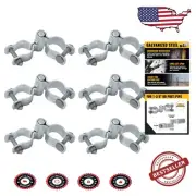 Heavy Duty 1-3/8" Chain Link Hinge Kit - Galvanized Steel with Easy Installation