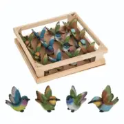 Mini Resin Hummingbird Figurines Set of 4 Only