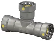 Viega 25366 MegaPressG Tee 1-1/2 Inch x 1-1/2 Inch x 3/4 Inch Reducing Carbon St