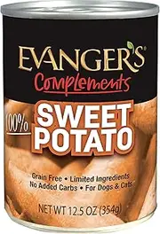EVANGER'S Grain Free Sweet Potato for Dogs and Cats 13-Ounce 12 Count