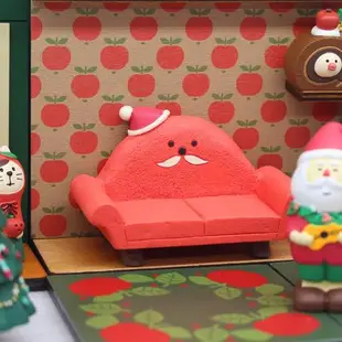 創意日式雜貨zakka雪橇房子圣誕節主題小擺件圣誕老人禮物小擺件