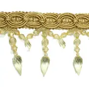 4"Crystal Beaded Fringe Trim-TF-32-3