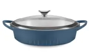 CorningWare 4 Qt Braiser With Lid Baking Blue Dish New In Box 1143629 Quick Heat