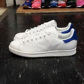 Adidas Stan smith 白色 寶藍色 皮革 防潑水 運動鞋 網球鞋poils pony hair