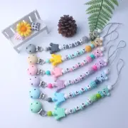 Dummy Clip Baby Boys Girls Pacifier Soother Chain Holder Strap Clips Silicone