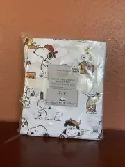 Pottery Barn Kids Peanuts HALLOWEEN TWIN sheet set SNOOPY ORGANIC COTTON Ghost