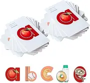 Lit Letters Flash Cards, Learn Letter Sounds up to 2X Faster, Alphabet Flash Cards, Letter Recognition Flash Cards for Toddlers, Montessori Alphabet Cards,Early Learning ABC Flash Cards (1 Set)