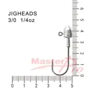 10 Size 3/0, 1/4 OZ Jig Heads High Chemically Sharpened Hooks Fishing Tackle