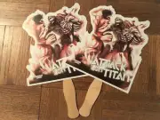 Comic Con Attack on Titan - Set of 2 Fan