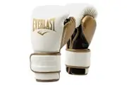 Everlast Powerlock2 Training Boxing Gloves 16Oz White/Gold