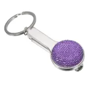 2.6"x1.3" Foldable Purse Hook Handbag Hanger for Table Bag Storage Decor, Purple