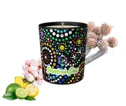 Daintree Dew- Fresh Citrus and Cedarwood Scented Soy Paraffin Candle 40hr Burn