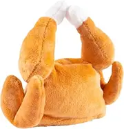Hats for Dogs - Chicken Drumstick Shape Cat Hat | Funny Cute Soft Plush Pet Hat with Adjustable Strap | Warm Pet Apparel Cold Weather Pet Gear for Small Puppies Kittens | Photo Props and Pet Supplies