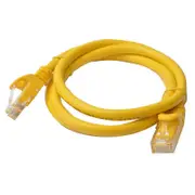 [PL6A-1YEL] 8ware 1m Yellow Premium Snagless CAT6A Ethernet Cable, Speed up to 10Gbps