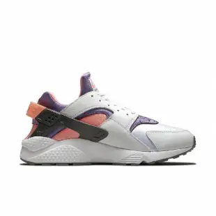 【NIKE 耐吉】武士鞋 Air Huarache 男鞋 白 紫 橘 襪套 休閒鞋(DD1068-101)