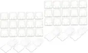 KONTONTY 2sets Computer Memory Card Cases Memory Card Holder Storage Device Plastic Case 24pcs*2