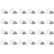 24-Pack 12W 6 Inch LED Recessed Lighting with Junction Box, 5000K Daylight