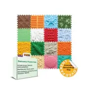 16-Piece Sensory Massage Puzzle Play Mat – Interlocking Orthopedic Floor T