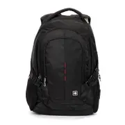 SUISSEWIN Swiss waterproof 15.6" laptop Backpack School backpack Travel Shoulder Bag SN9617 Black