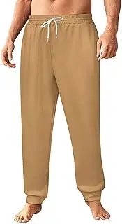 [Generic] Men's Sweatpants, Warm Sandy Brown-629, Polyester Joggers, Sweatpants Jogging Pants for Workout Running