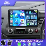 Car Stereo GPS Head Unit For Honda Civic 2006-2011 Android 14 DAB+ DSP 6GB+128GB (for: Honda)