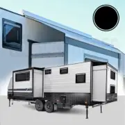 Caravan Slide-Out Awning Topper Replacement Vinyl 1800x700mm (BLACK)