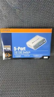 VINTAGE - CISCO / LINKSYS - 5-Port Ethernet 10/100 Switch - SD205 - NEW SEALED