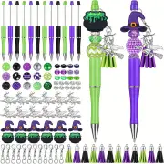 NNETM 12pcs Halloween Witch-Themed Bead Kit
