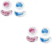 2sets Sequins Gel Eye Pads Cooling Eye Mask for Puffy Eyes Material Eye Care for Men Women 4pcs*2