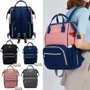 Lequeen USB Diaper Bag Backpack Maternity Nappy Bag Changing Mat Useful Pouch
