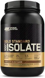 Gold Standard 100% Isolate Protein Powder, Chocolate Flavour, 744G - [2024/2025
