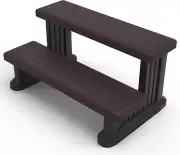 Hot Tub Steps Spa Steps for round or Straight Sided Spa (Brown)