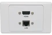 Dynalink RJ45 Cat6 HDMI Fly Lead Wallplate