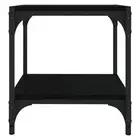 Tv Cabinet Black 40X33x41 Cm Engineered Wood And Steel Steel,Wood TV Stands & En