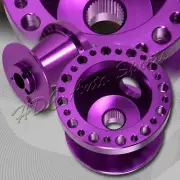 For 1983-1988 Mits Starion/Cordia Purple Aluminum Steering Wheel 6-Hole Adapter (for: Subaru)