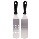 2 Pcs Grill Spatula Metal Spatula Set Pancake Flipper Pancake Turner