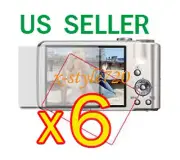 6x Sony CyberShot DSC-H70 Camera Clear LCD Screen Protector Guard Cover Film