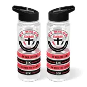 St Kilda Clear Tritan Bottle With Bands