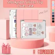 Smart Silicon iPad Case Cover Pen Holder For iPad9/8/7/6 Air 5/4 Mini 6/5/4 Pro