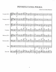 Pennsylvania Polka German Band/Brass Quintet/Oktoberfest Band Sheet Music