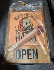 Zig Zag Rolling Papers Open Sign
