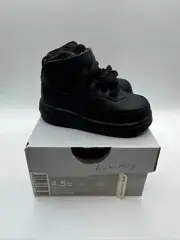 Nike Air Force 1 Mid LE (TD) Triple Black 07 Toddler Size 4.5C NIB