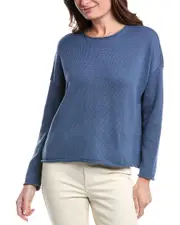 EILEEN FISHER Crewneck Boxy Sweater