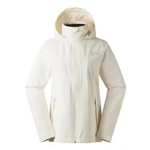 【The North Face】北面 外套 女款 運動外套 連帽外套 防潑水 W SANGRO DRYVENT JACKET 白 NF0A88FYQLI