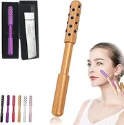 Elarique Glow Sculpt Beauty Roller, Elarique Beauty Roller, 24 Tourmaline Stone Uplift Facial Massaging Tool, for Face, Eye, Chin, Neck, Body, Skin Tightening (Gold)