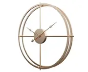 Creative Minimalist Iron Wall Clock Bedroom Living Room Metal Clock Study Study Decorative Clock-Gold Gold