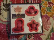 NEW Williams Sonoma Ice Cream Sandwich Molds Wild West Cowboy hat boot star set